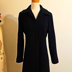 Martello lambswool/cashmere black coat size 4